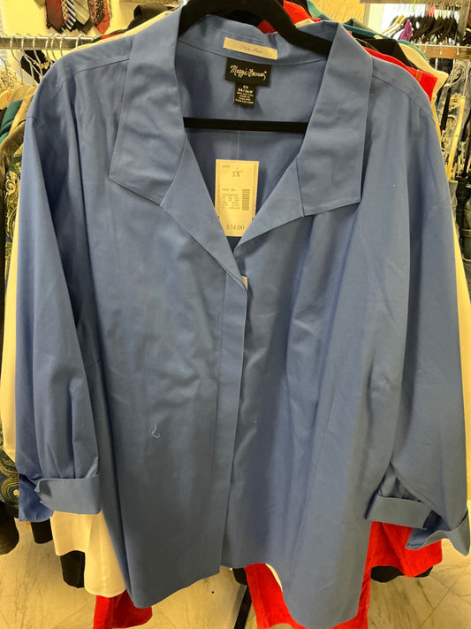 Maggie Barnes Shirt - Blue - 5X NWT