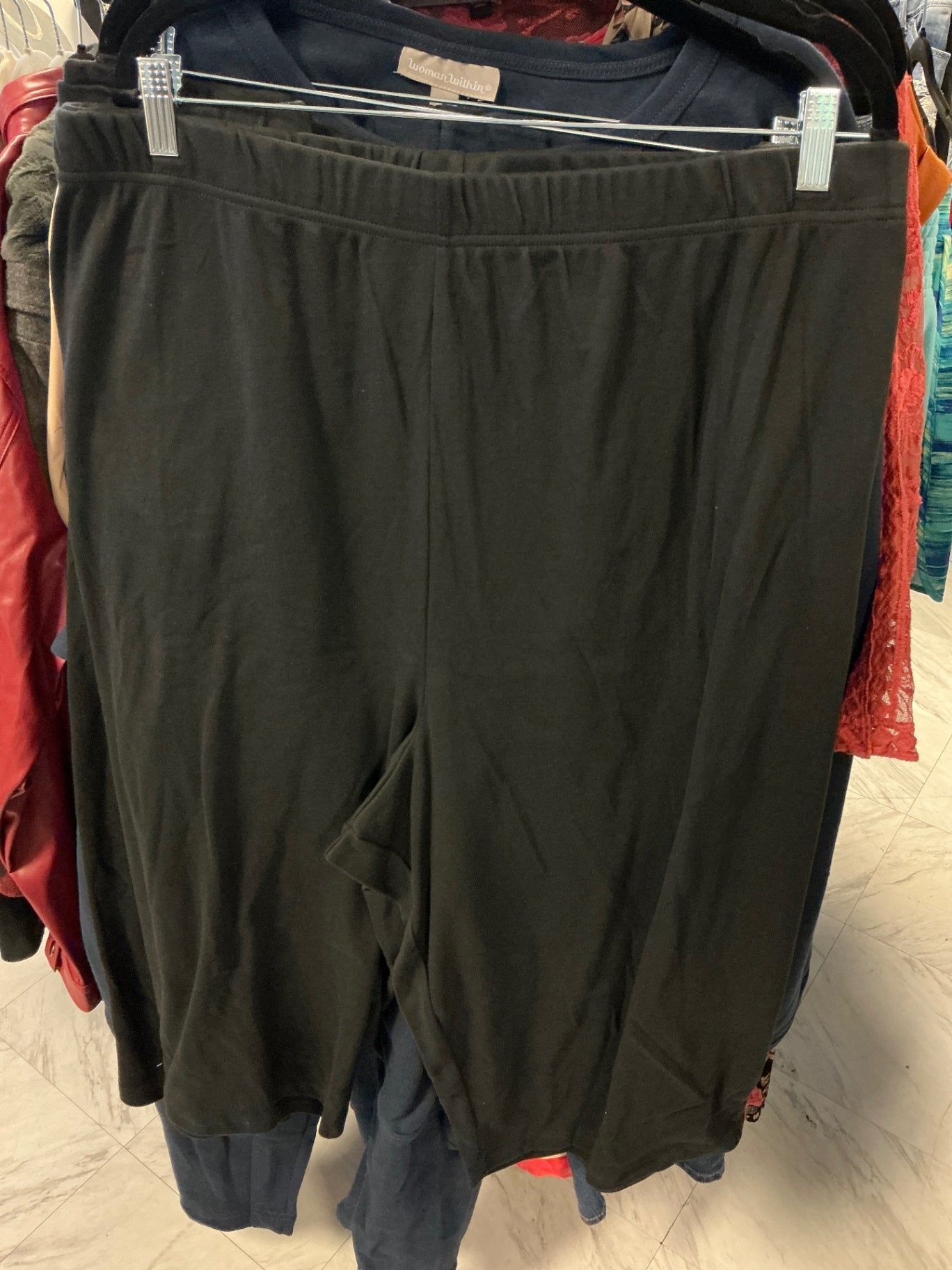 Roaman's Capri Pants - Black - 6X 42/44 NWT
