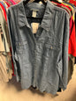Liz&Me Denim shirt - Gray - 5X NWT