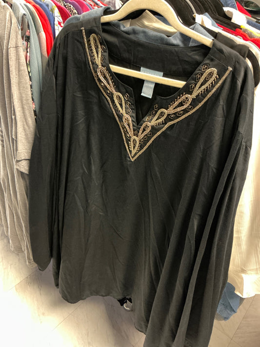 Liz&Me Blouse - Black - 5X