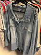 LIZ & ME Denim Shirt - Light Blue - 5X