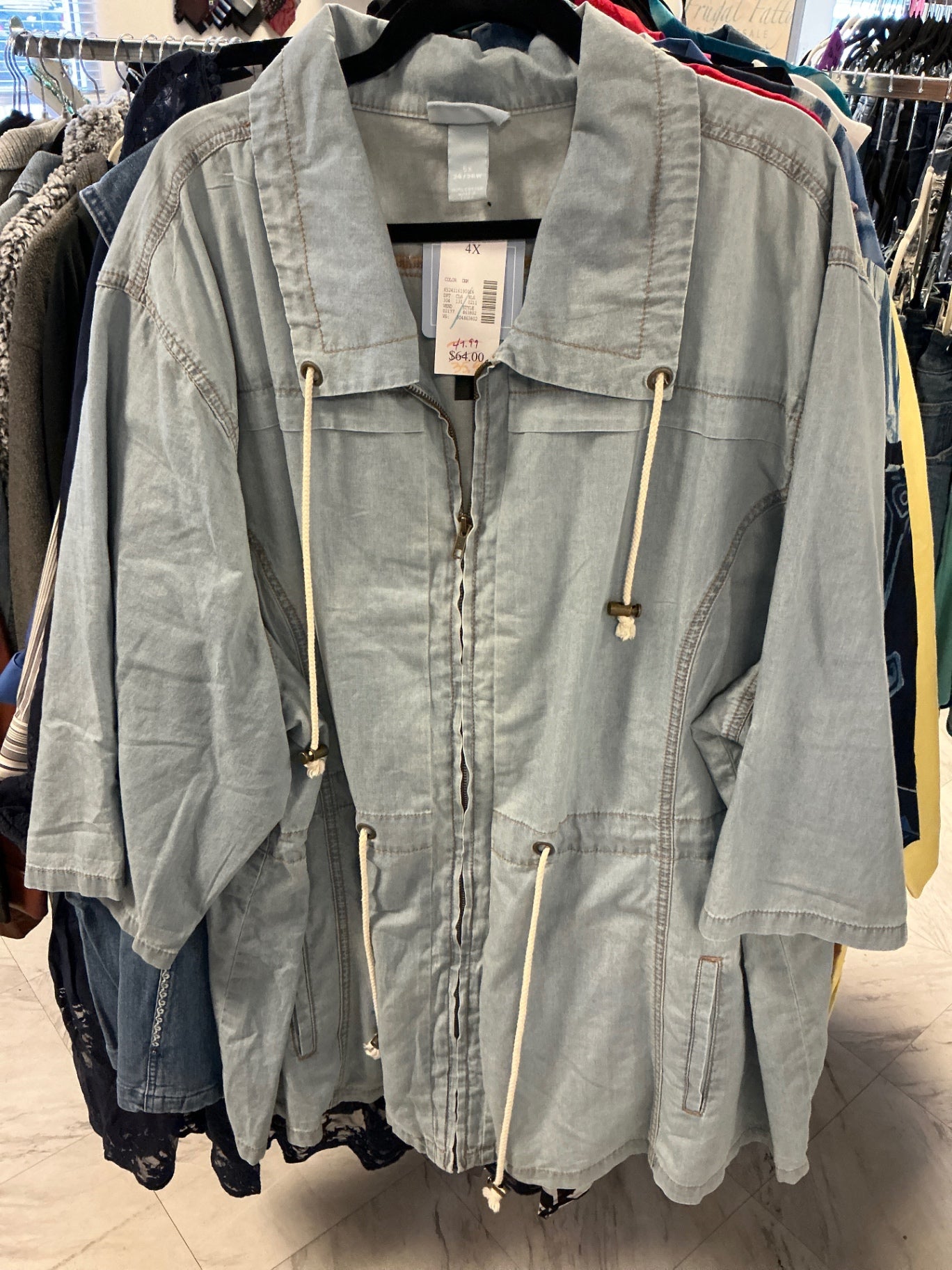 Liz&Me Jacket - Light Blue - 5X NWT