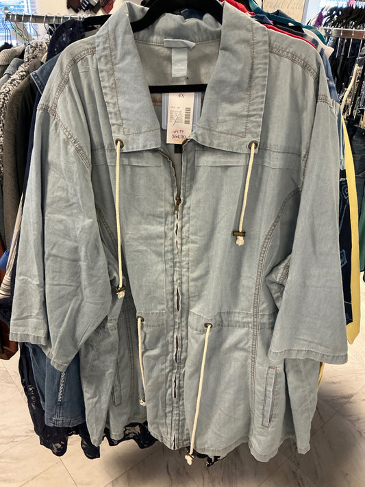 Liz&Me Jacket - Light Blue - 5X NWT