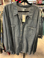 Liz&Me Denim Shirt - Blue - 5X NWT