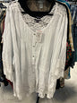 Roaman's Blouse - White - 44W NWT