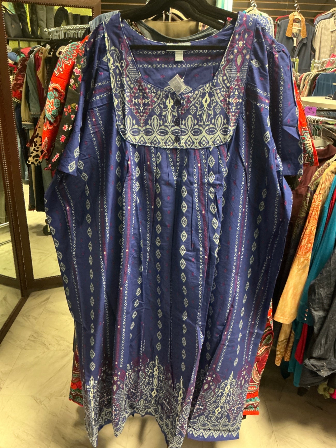 Only Necessities Dress - Blue - 6X 42/44 NWT