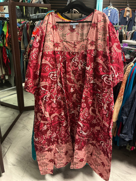 Only Necessities Dress - Red and pink - 6X 42/44 NWOT