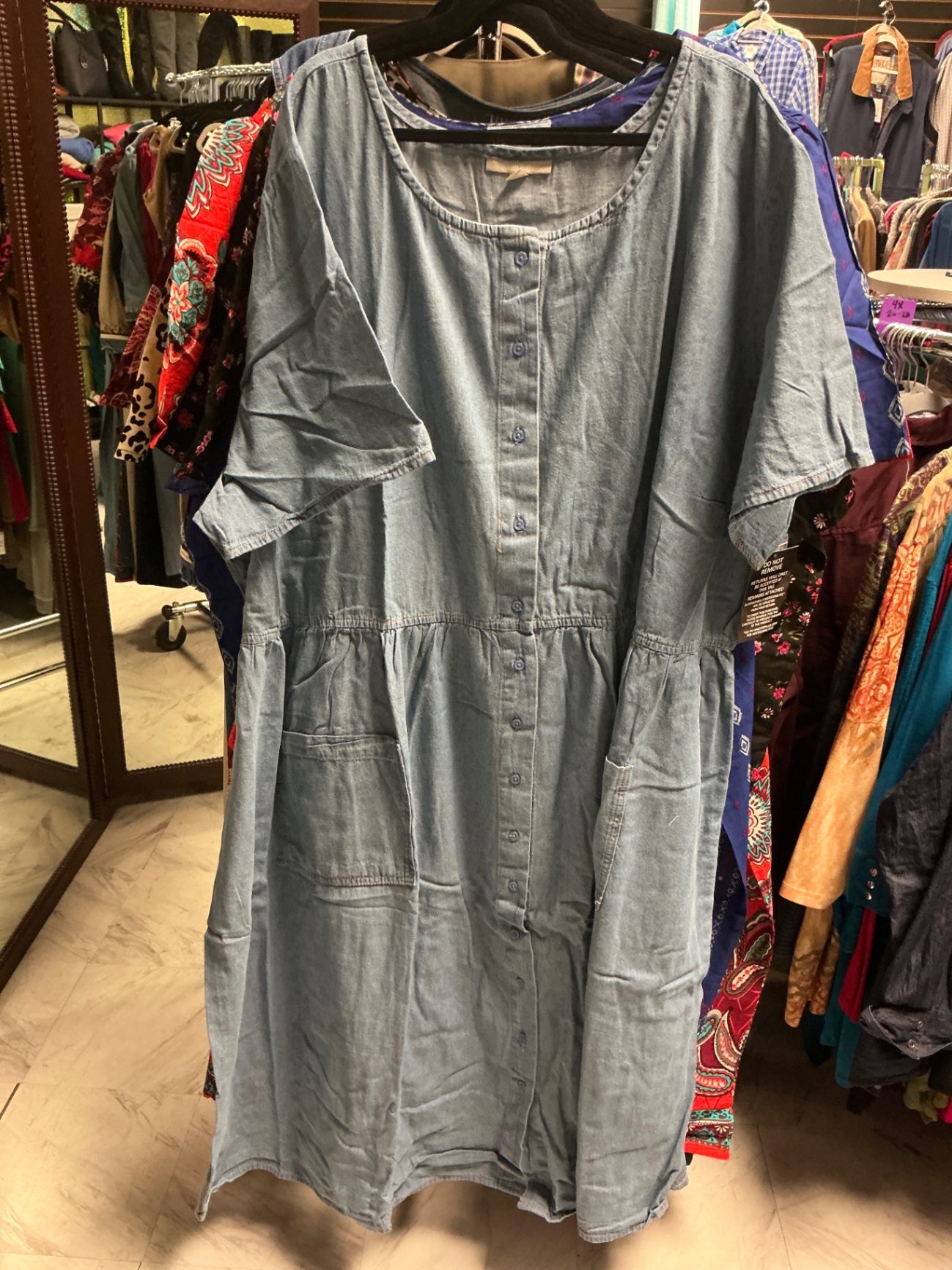 Woman Within Denim Dress - Light Blue - 42w NWT