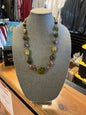 Necklace - Green and brown -