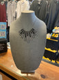 Necklace - Black and Silver -