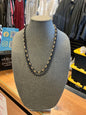 Necklace - Dark blue and gold -