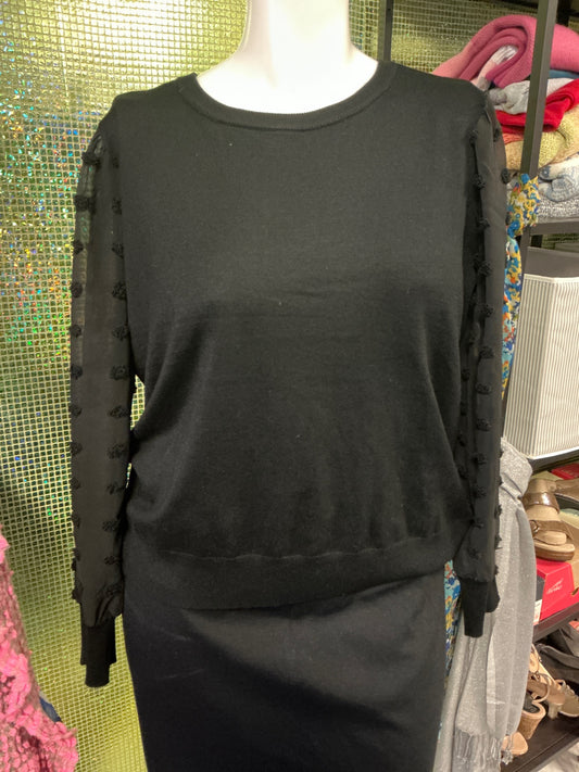 Madison Hudson Sweater Blouse - Black - 1X