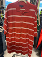 Siegfried & Company Polo Shirt - Burnt Orange with white stripes - 2XLT