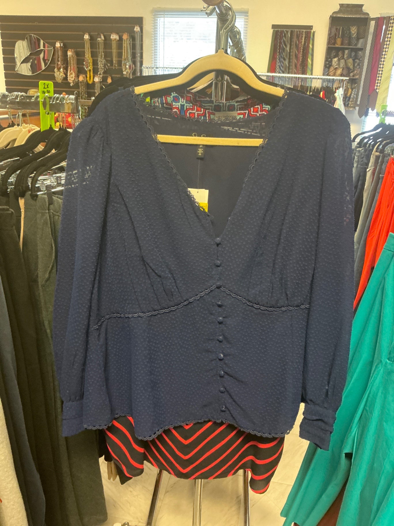 Jessica Simpson Blouse - Navy blue - 3X