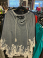 Roaman's Sweater - Gray and white - 20W