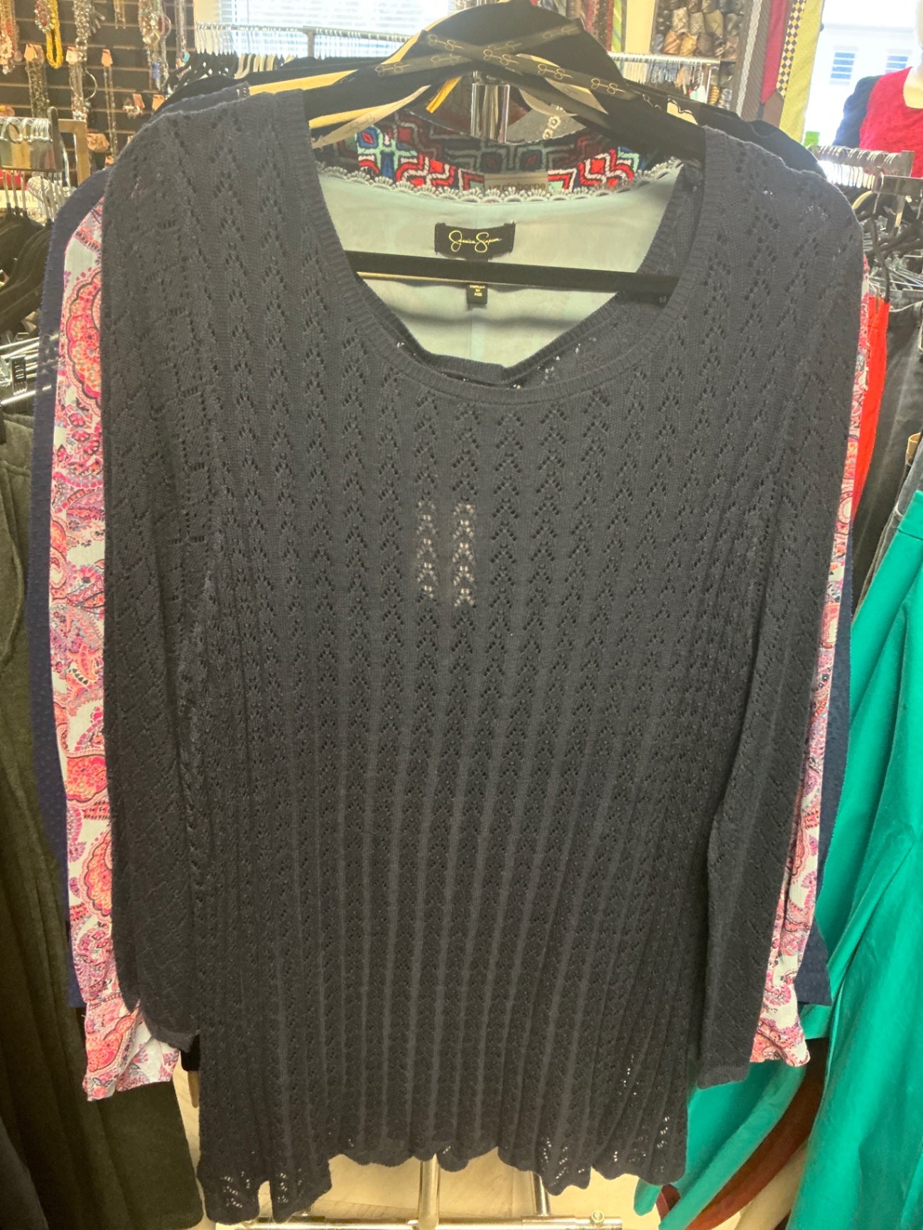 Jessica Simpson Knitted Sweater - Black - 3X NWT