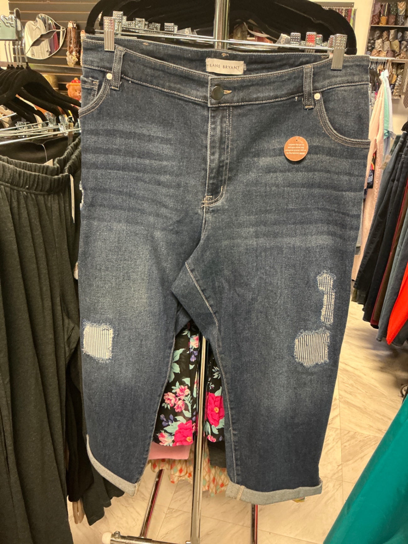 Lane Bryant Capri Jeans - Dark Blue - 26 NWT