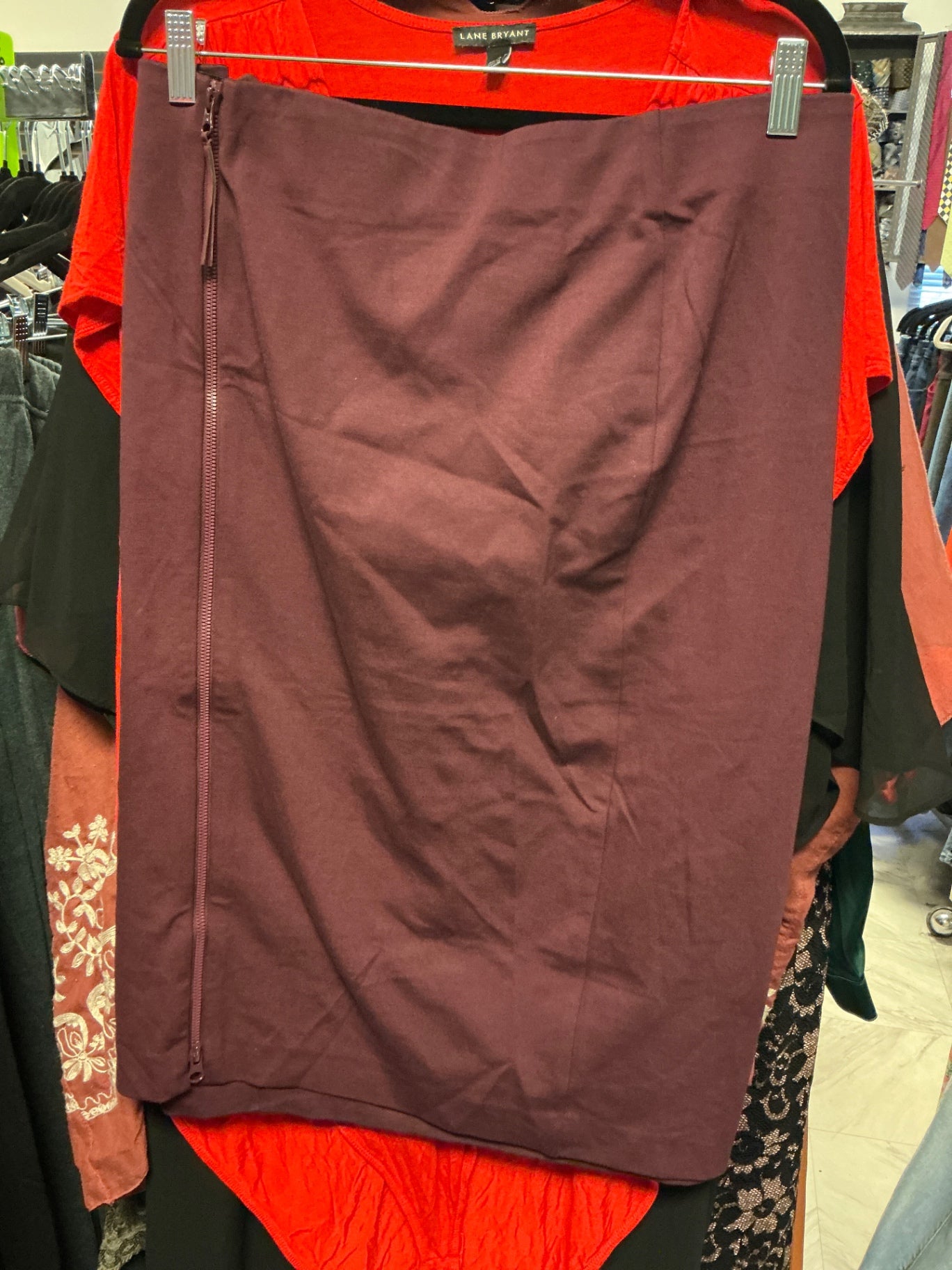 Lane Bryant Skirt - Burgundy - 24 NWT