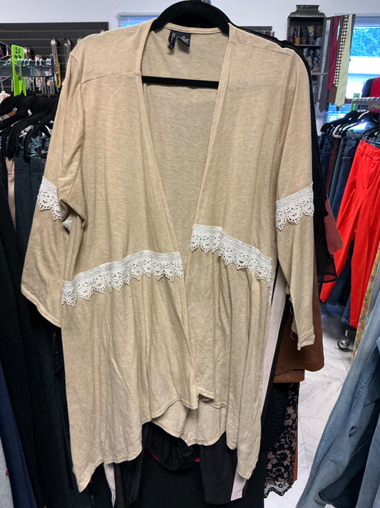 New Directions Kimono cardigan - Beige - 2X