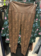 Spanx Leggings - Brown Snakeskin - 3X