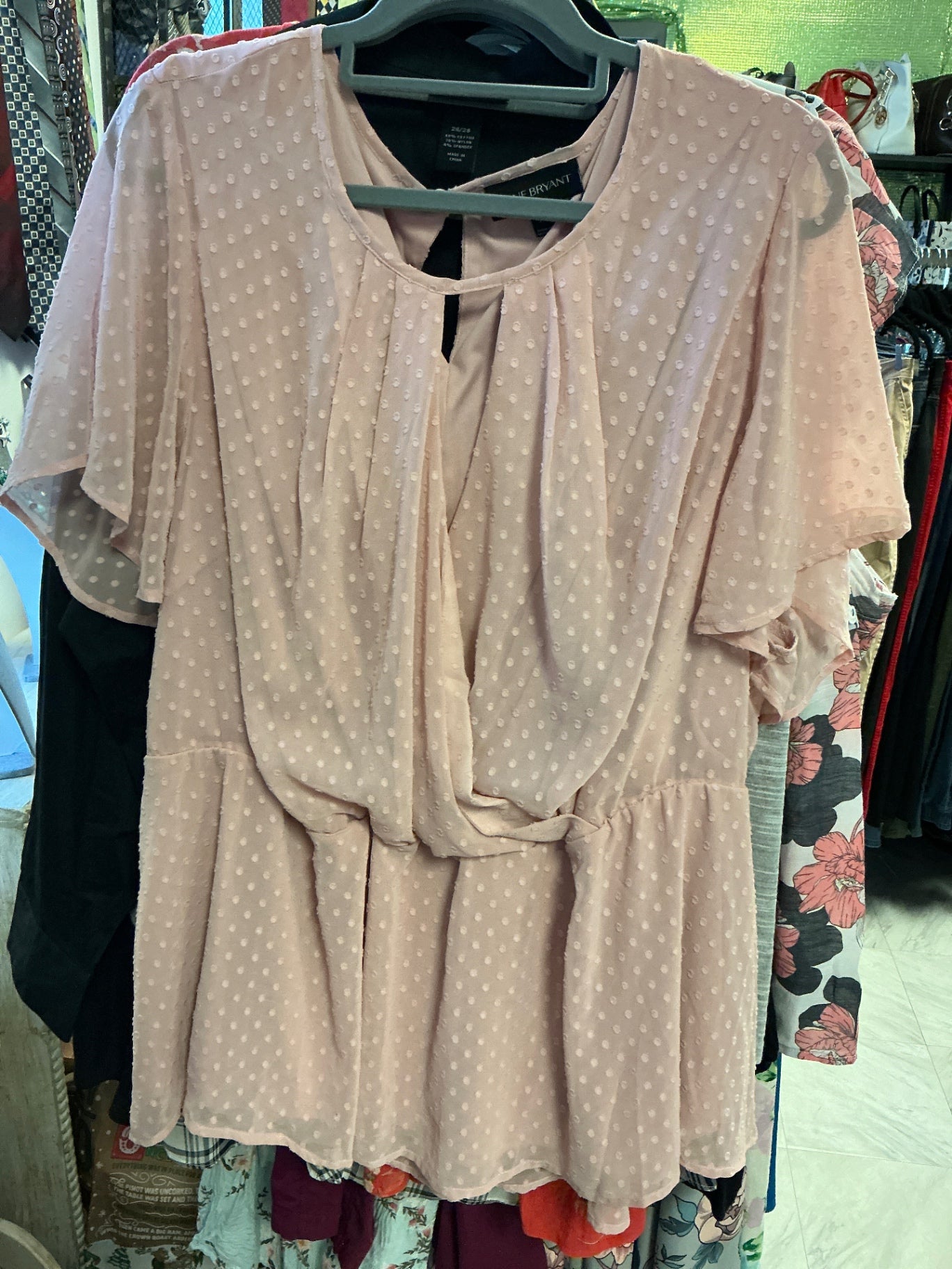 Lane Bryant Blouse - Dusty Pink - 26