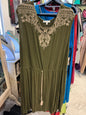 Spense Woman Dress - Olive green - 3X