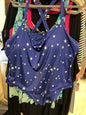 Outdoor Oasis Swimsuit - Blue and white - 2X