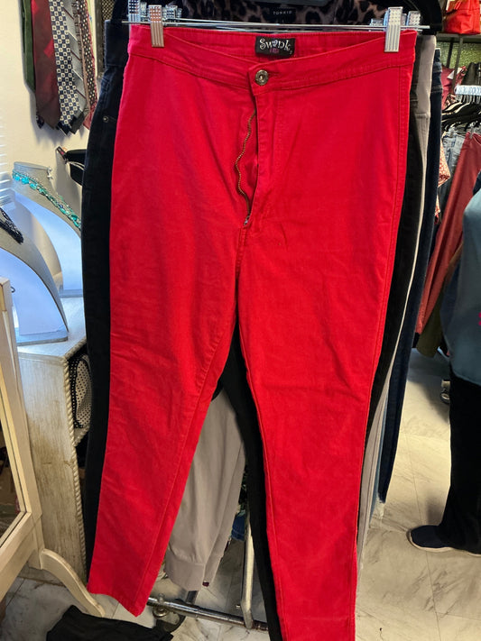 Swank Pants - Red - 2X