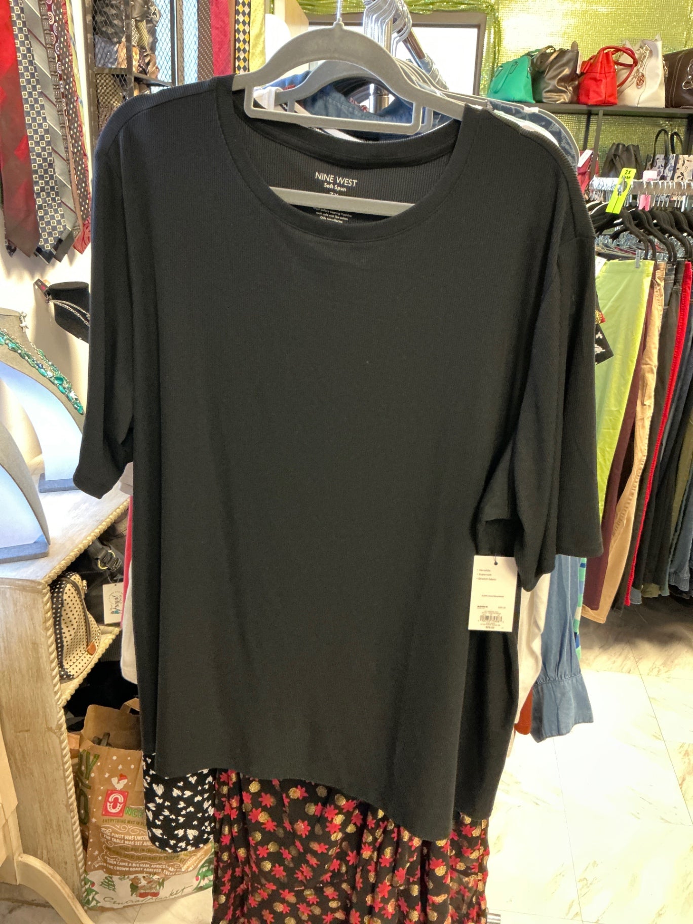 Nine West T-Shirt - Black - 3X NWT