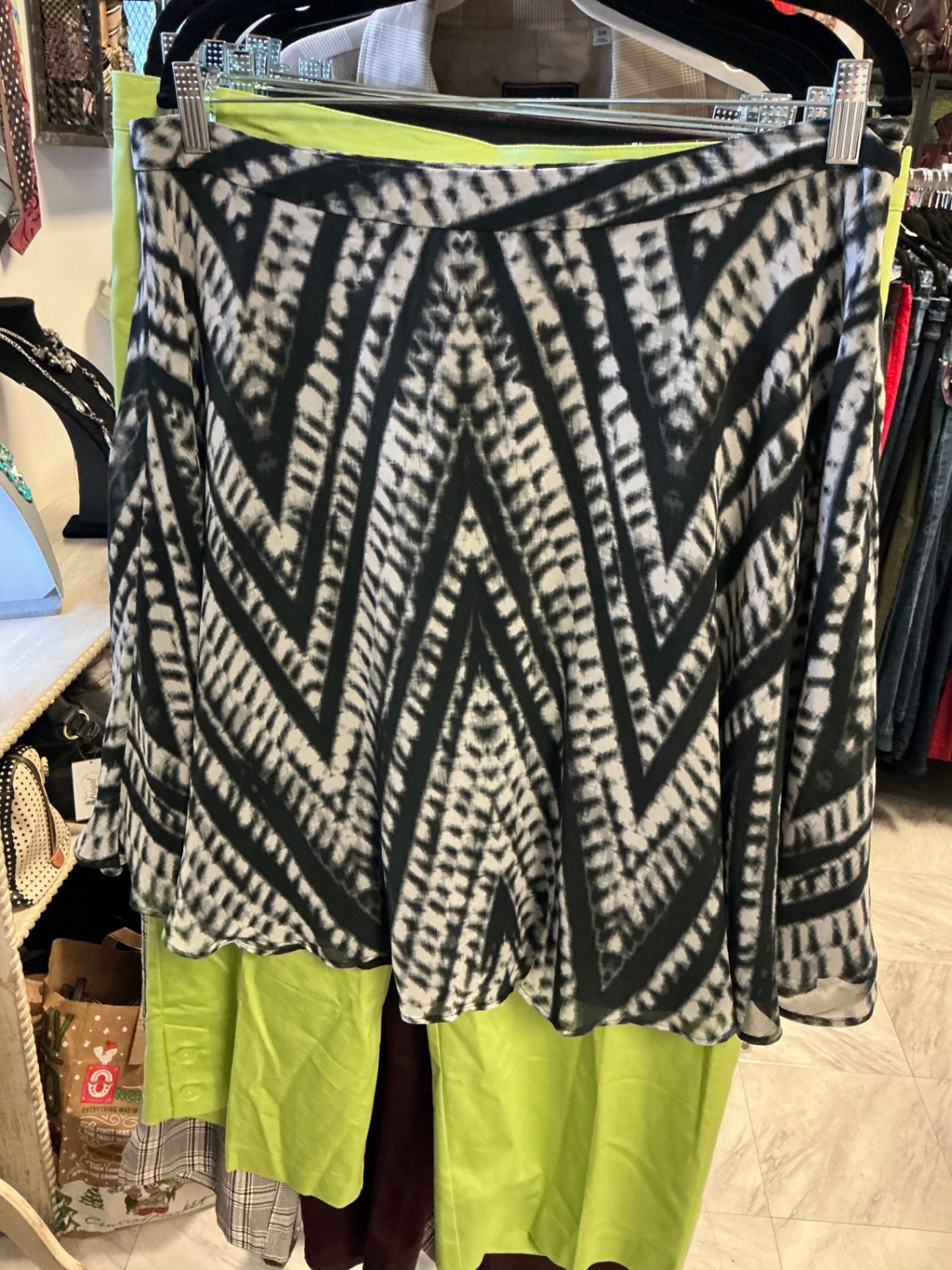 Calvin Klein Skirt - Black and White - 14