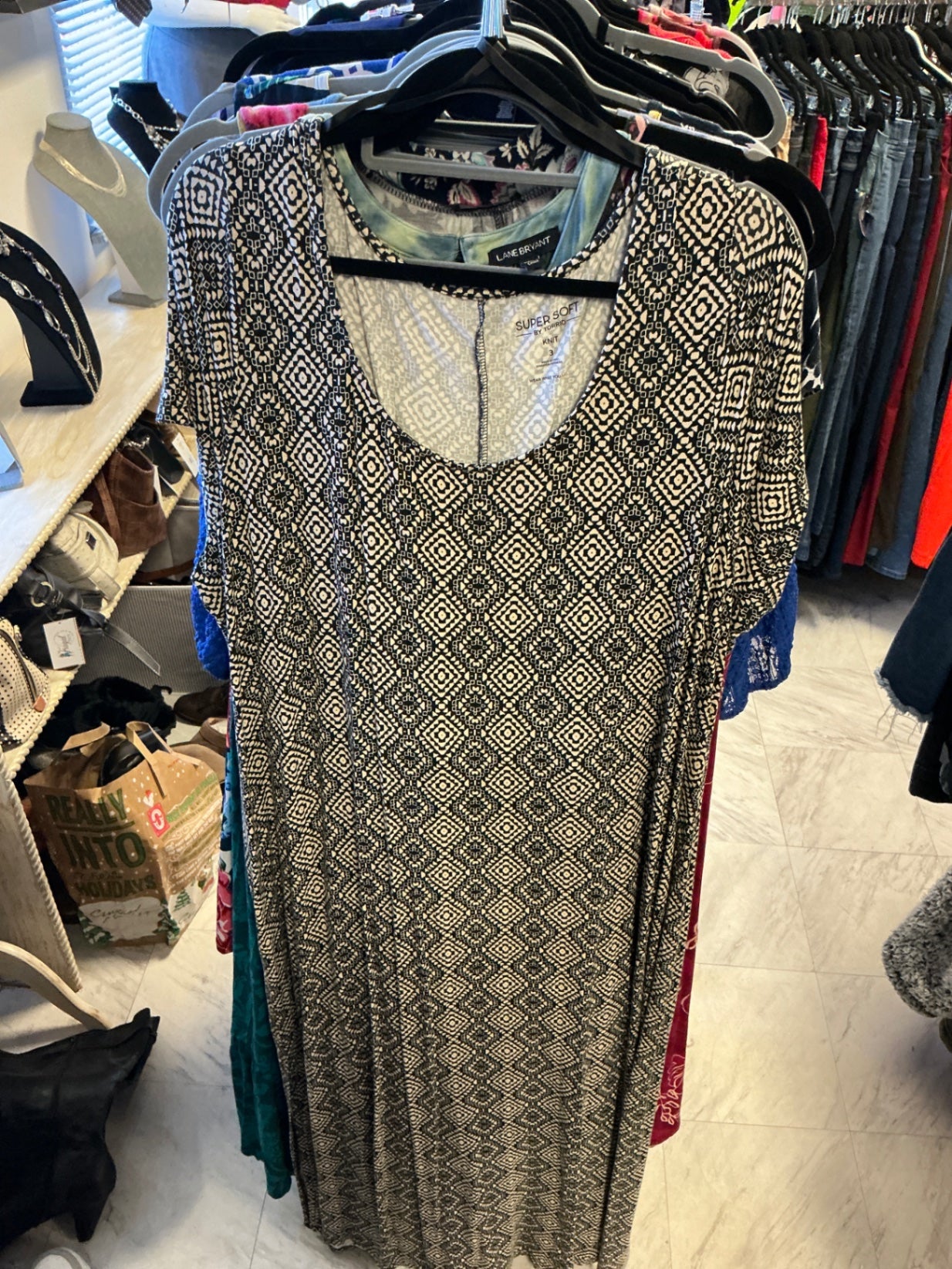 Torrid Maxi Dress - Black and white - 3