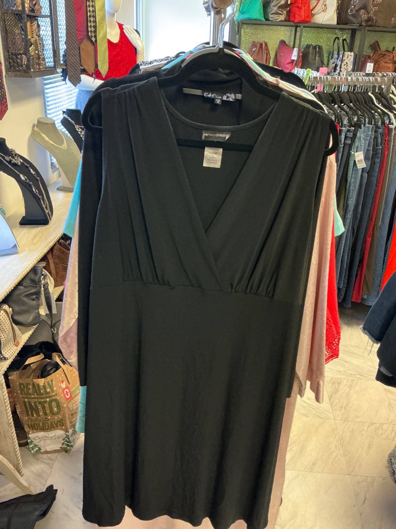 easy dressing Dress - Black - 2X