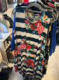 NINA LEONARD Dress - Multicolor (Blue, Pink, Red, Green, White) - 2X