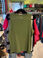TIME & TRU Sleeveless Top - Olive Green - XL