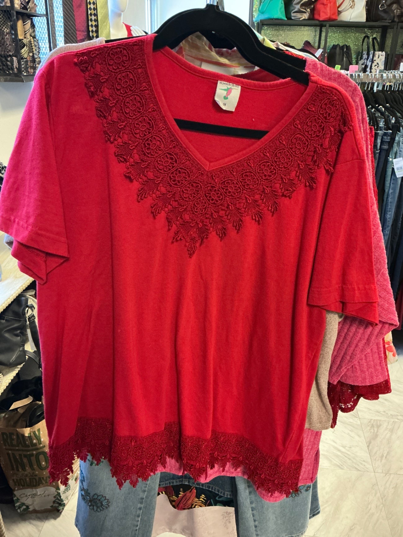 Hummumbird T-Shirt - Red - 1X