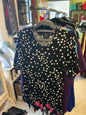 Lane Bryant T-Shirt - Black with white polka dots - 18/20