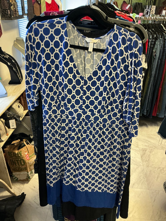 Soma Dress - Blue and White - XL
