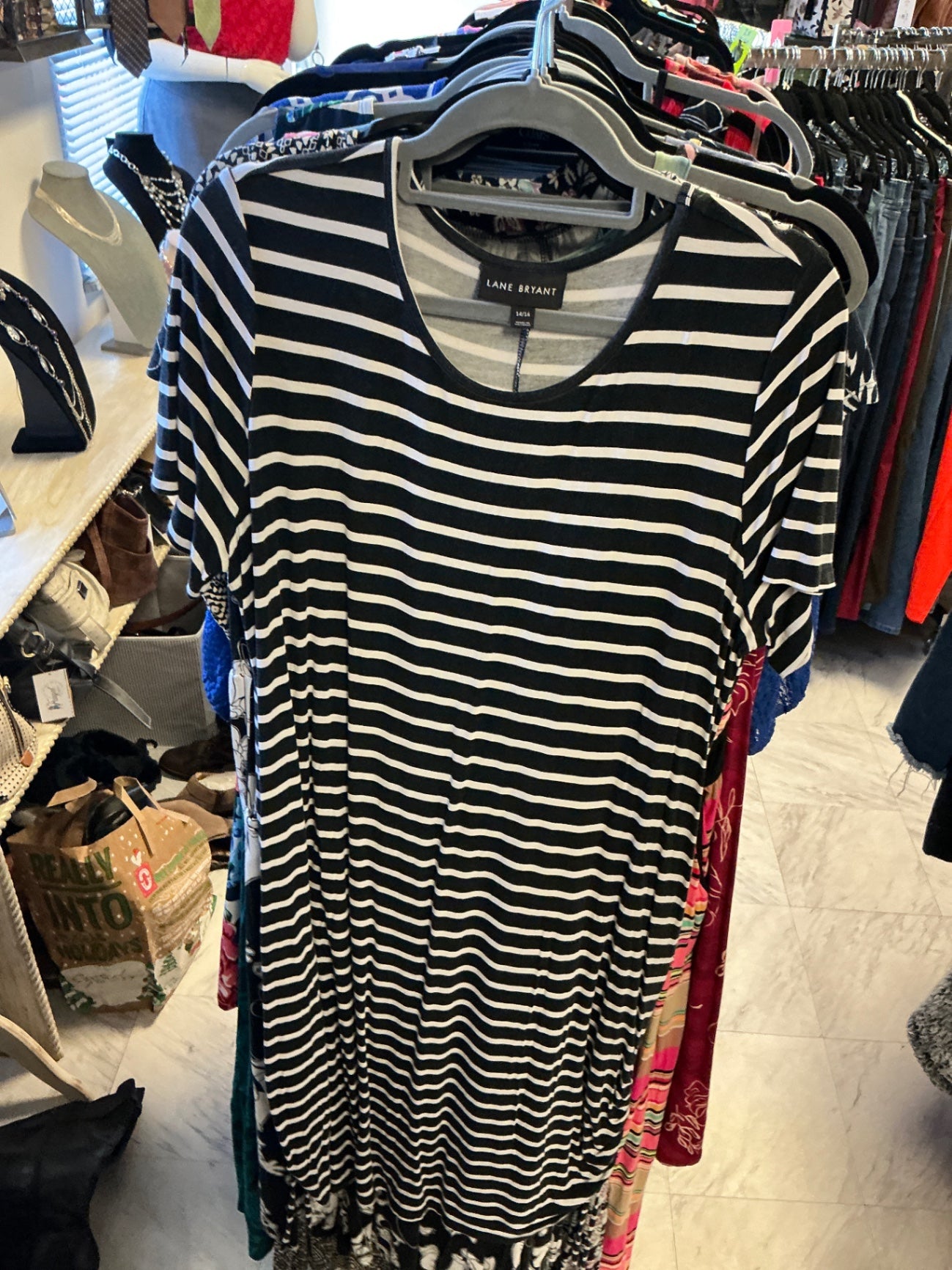 Lane Bryant Dress - Black and White - 14/16