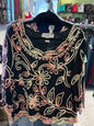 Lauren Michelle Woman Blouse - Black, Pink, Cream - 2X