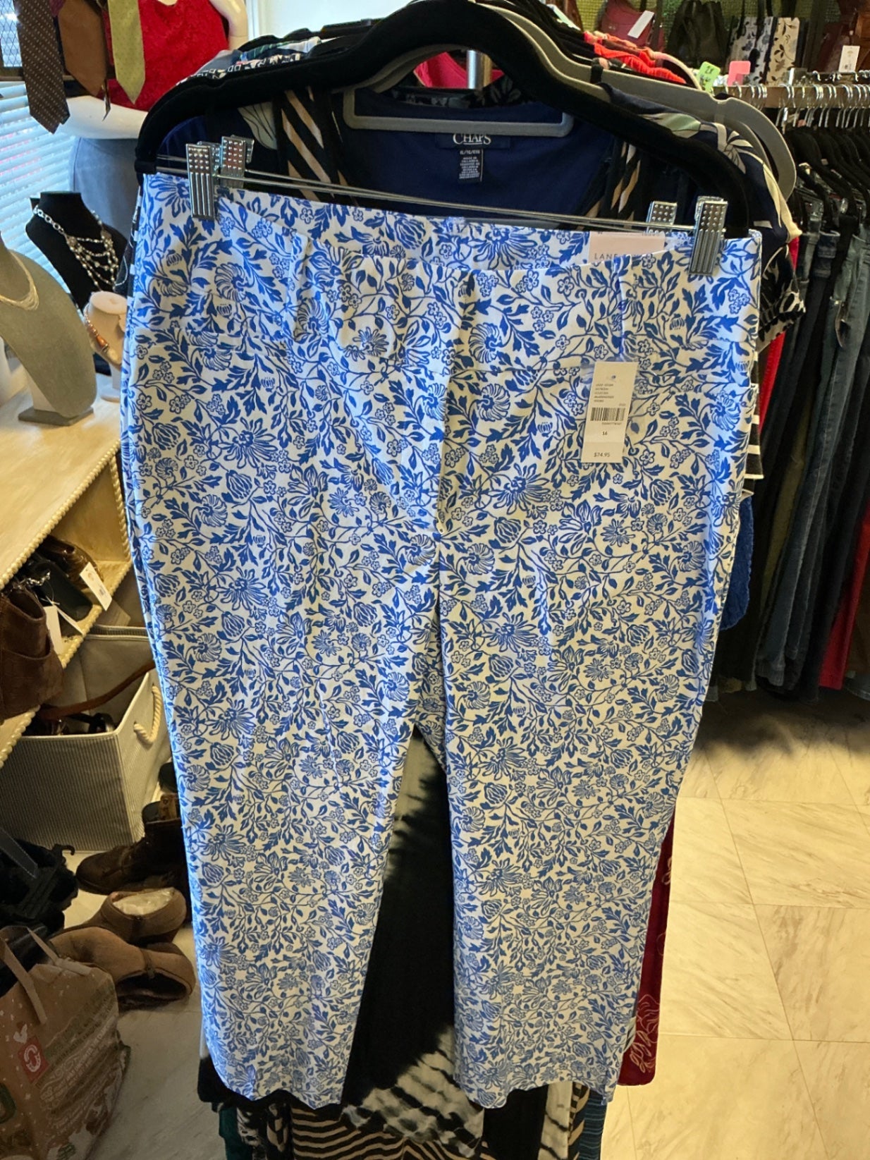 LANE BRYANT Pants - Blue and White - 16 NWT