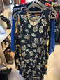 Croft & Barrow Dress - Multicolor (Navy, green, white, yellow) - 2X
