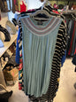 Lane Bryant Dress - Light blue with multicolored embroidery around the neckline - 18/20