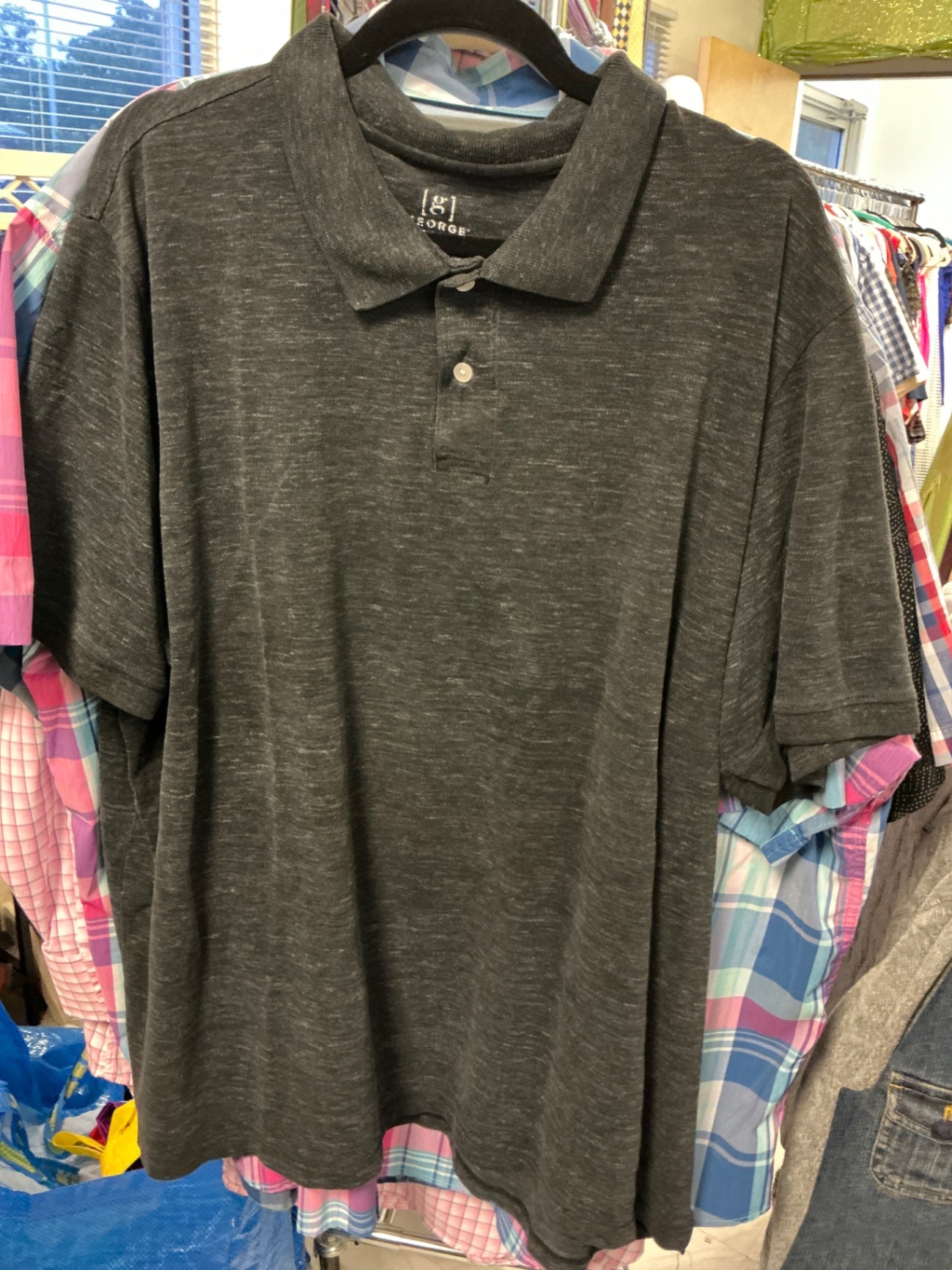 GEORGE Poloshirt - Dark gray - 3XL
