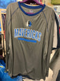 NBA Long Sleeve Sports Jersey - Gray and Blue - 3XL