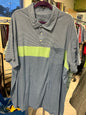 Foundry Polo Shirt - Gray, Blue, Neon Green - 4XL