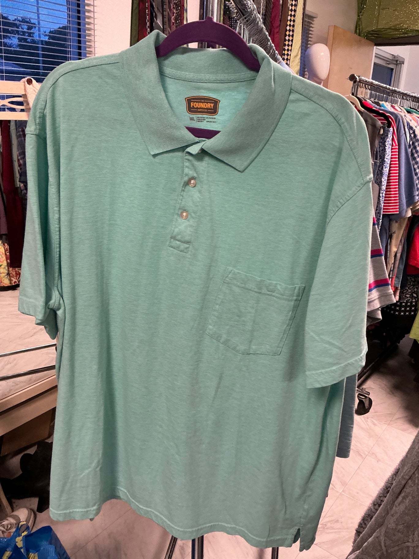 Foundry Polo shirt - Mint green - 3XL