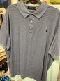 Polo Ralph Lauren Polo Shirt - Grey with navy stripes - 3XB