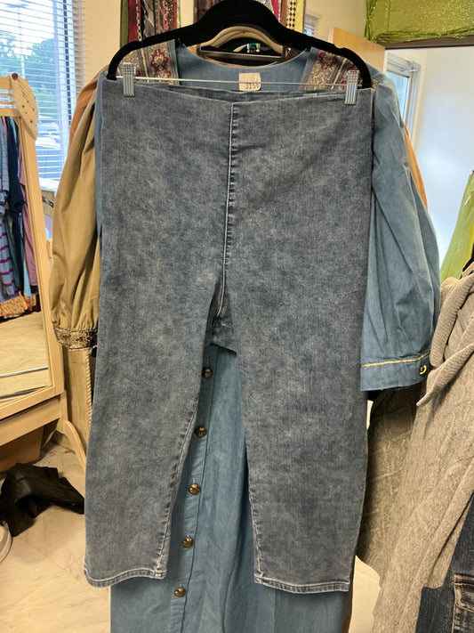 G by Giuliana Elastic Waisted Jeans - Dark Blue - 32WP