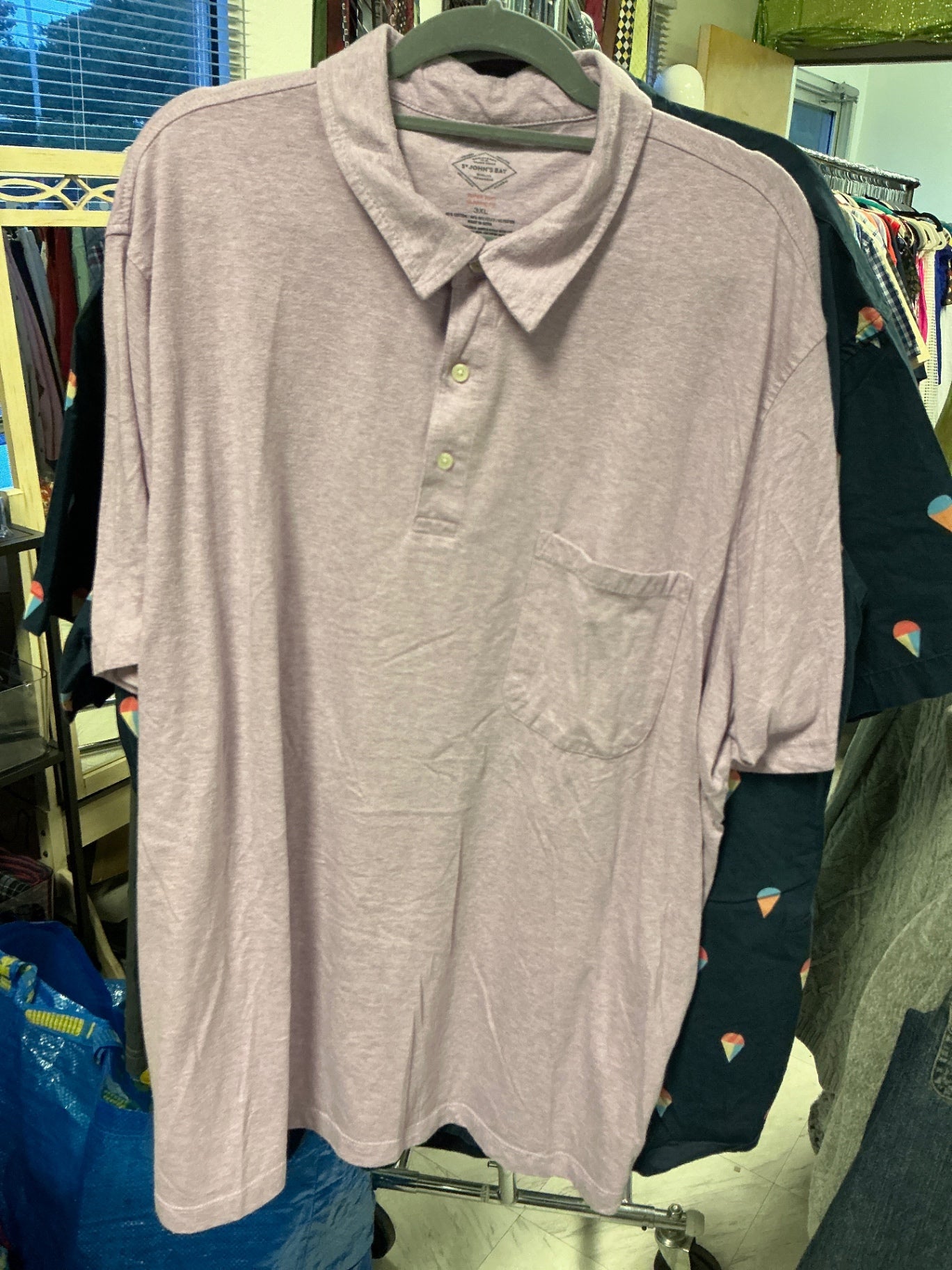 St. John's Bay Polo Shirt - Lavender - 3XL