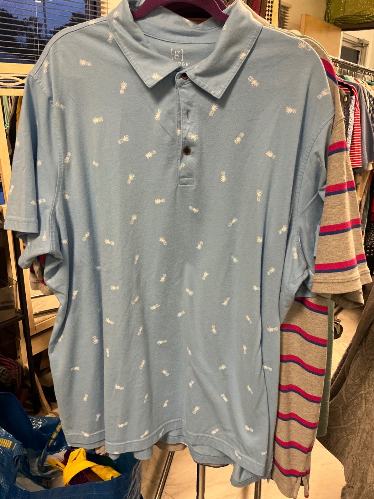 George Polo Shirt - Light Blue - 3XL